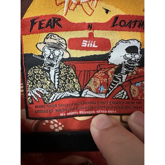 Retro Rifle Fear N Loathing In Las Vegas Dr. Gonzo Hawaiian Shirt Men's 3XL - Picture 11 of 12
